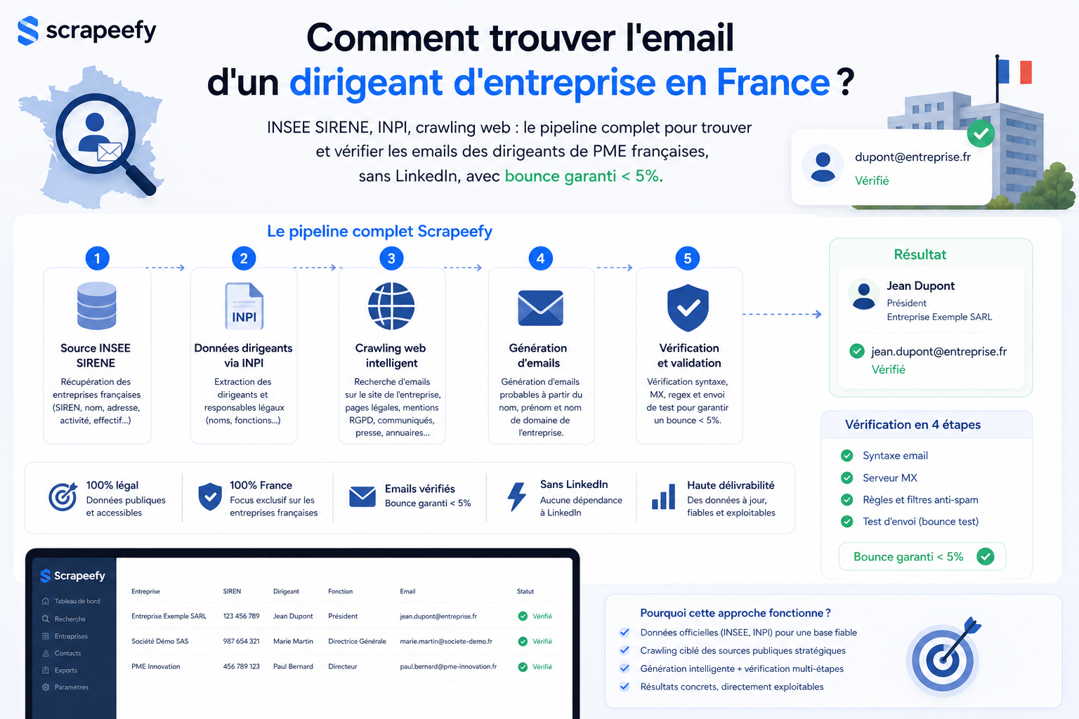 Comment trouver l'email d'un dirigeant d'entreprise en France